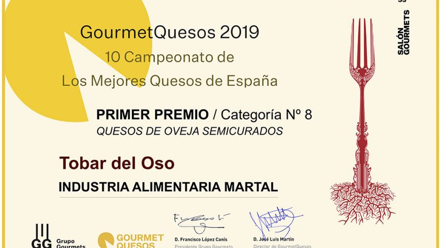 Tobar del Oso semicurado, mejor queso de oveja semicurado de GourmetQuesos 2019
